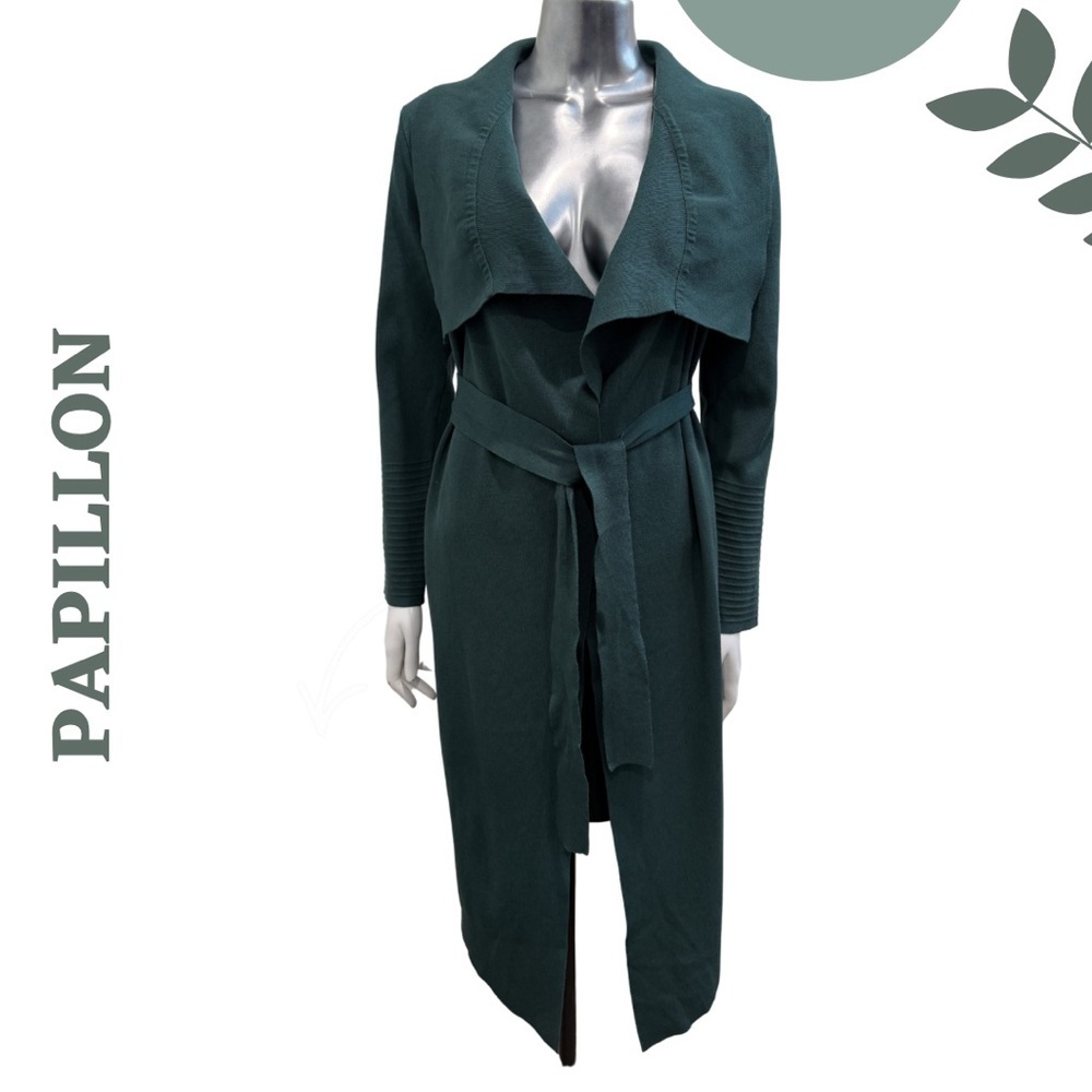 Papillon Emerald Waterfall Cardigan Jacket Medium NWT - Picture 6 of 11